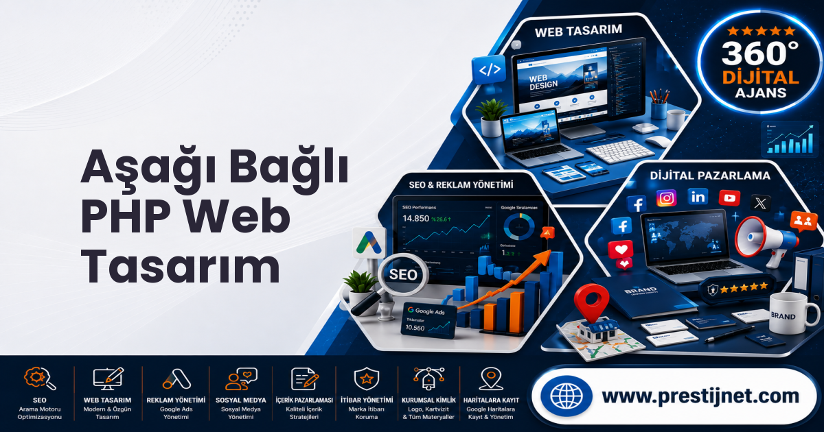 Aşağı Bağlı PHP Web Tasarım