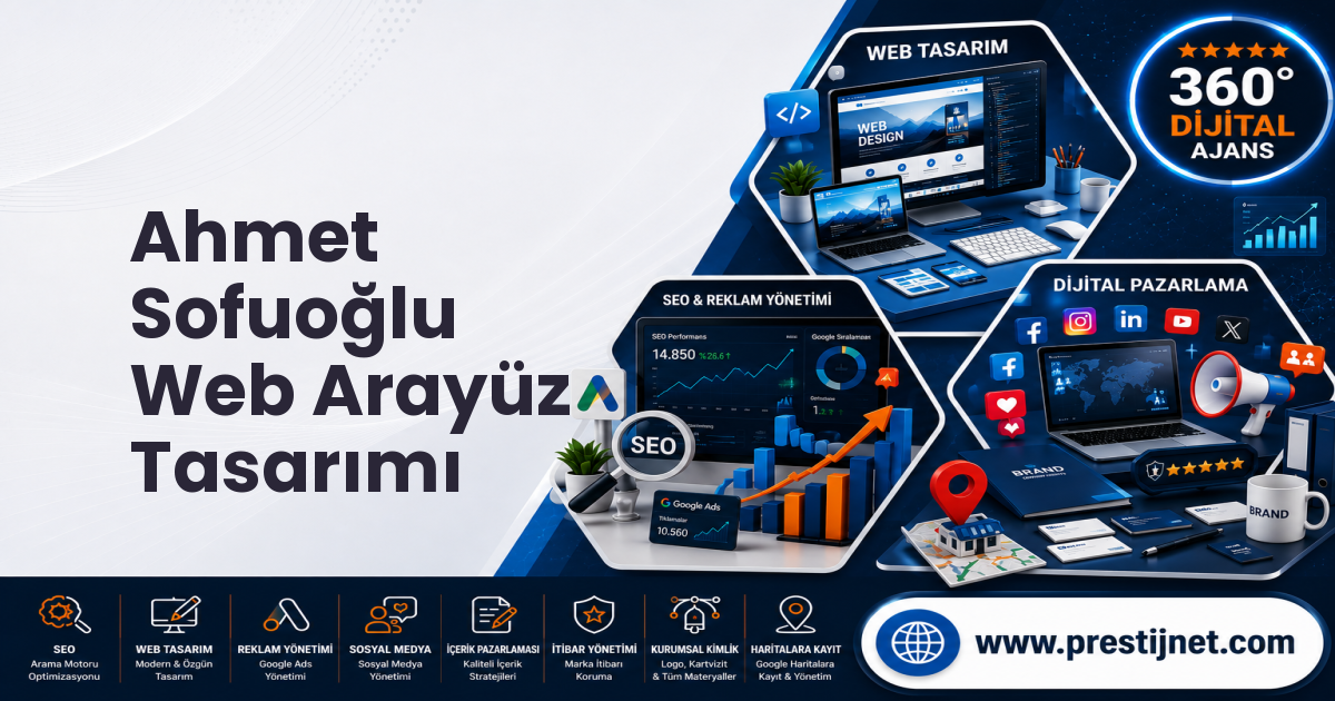 Ahmet Sofuoğlu Web Arayüz Tasarımı