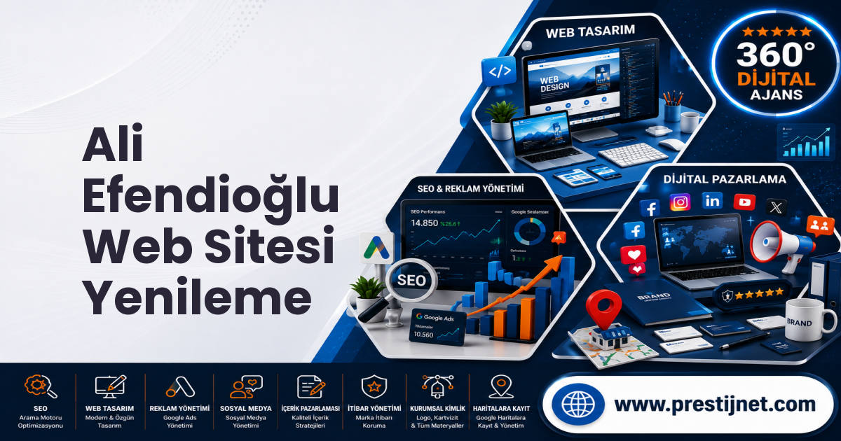 Ali Efendioğlu Web Sitesi Yenileme