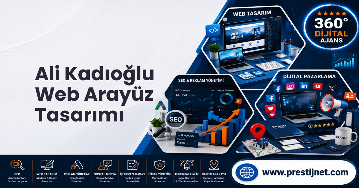 Ali Kadıoğlu Web Arayüz Tasarımı