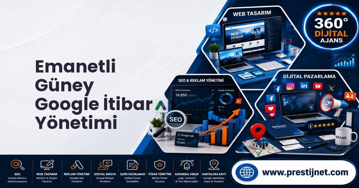 Emanetli Güney Google İtibar Yönetimi