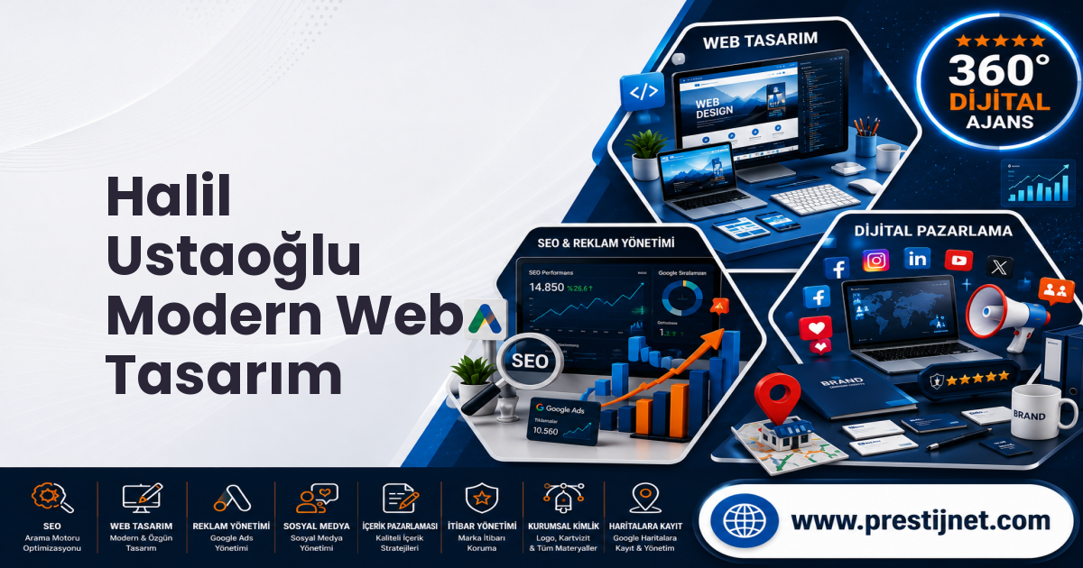 Halil Ustaoğlu Modern Web Tasarım