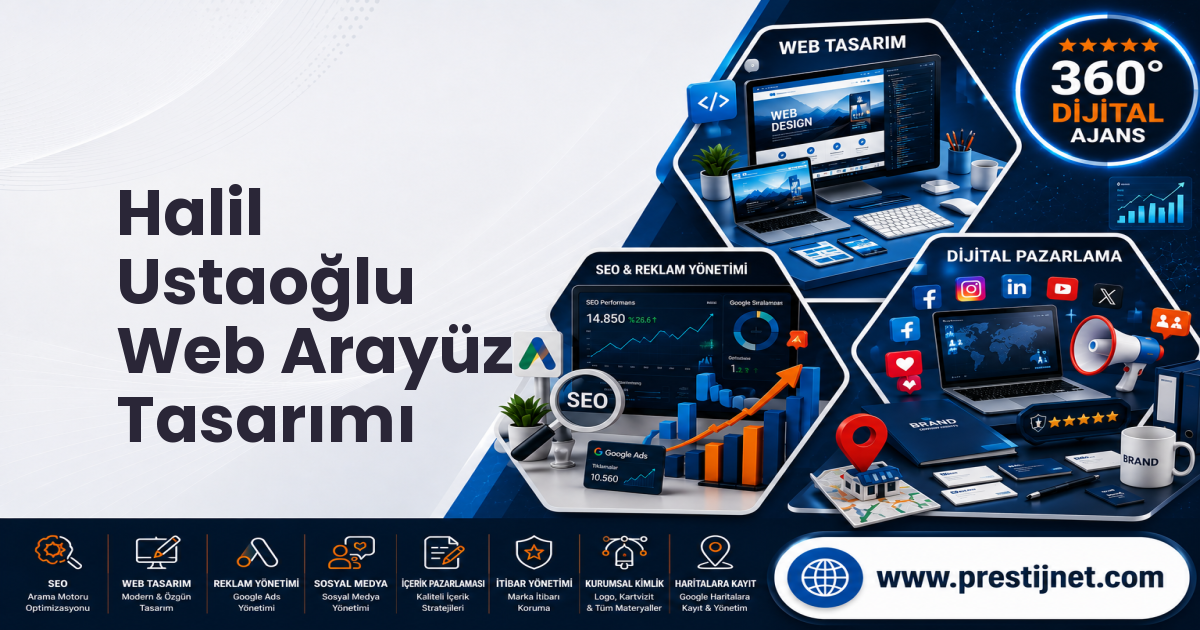 Halil Ustaoğlu Web Arayüz Tasarımı