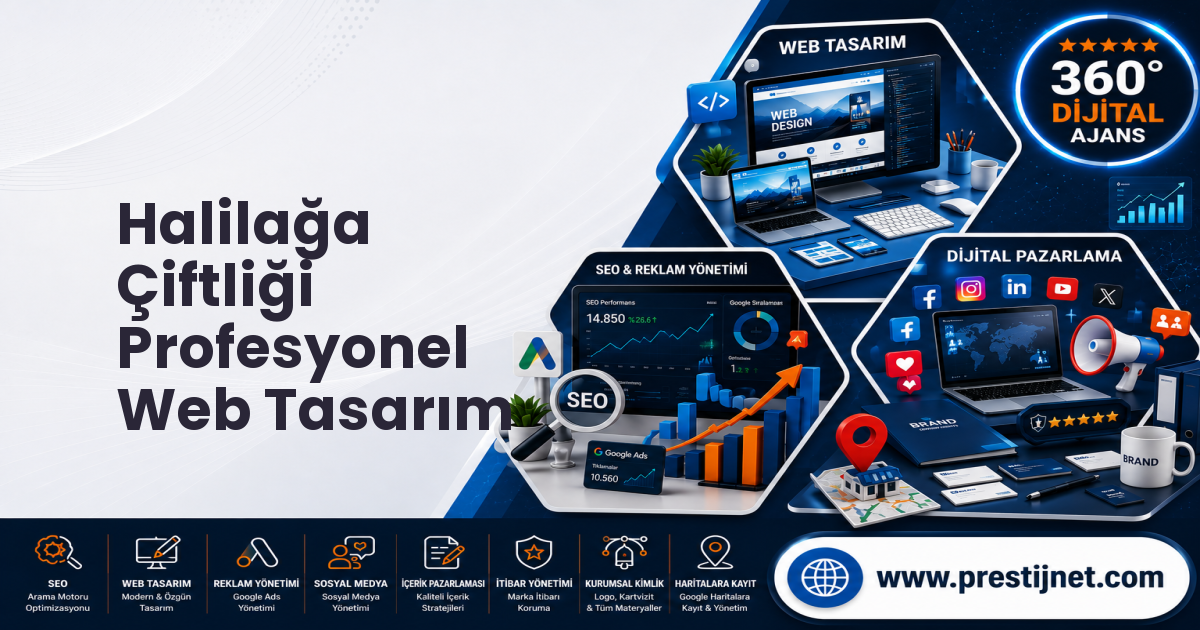 Halilağa Çiftliği Profesyonel Web Tasarım