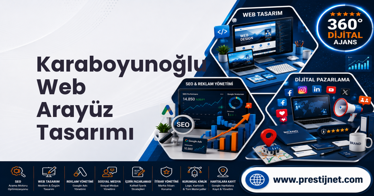Karaboyunoğlu Web Arayüz Tasarımı
