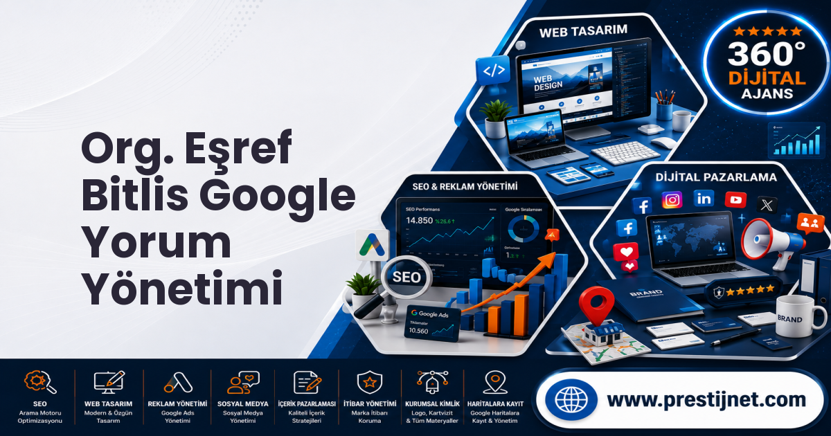 Org. Eşref Bitlis Google Yorum Yönetimi