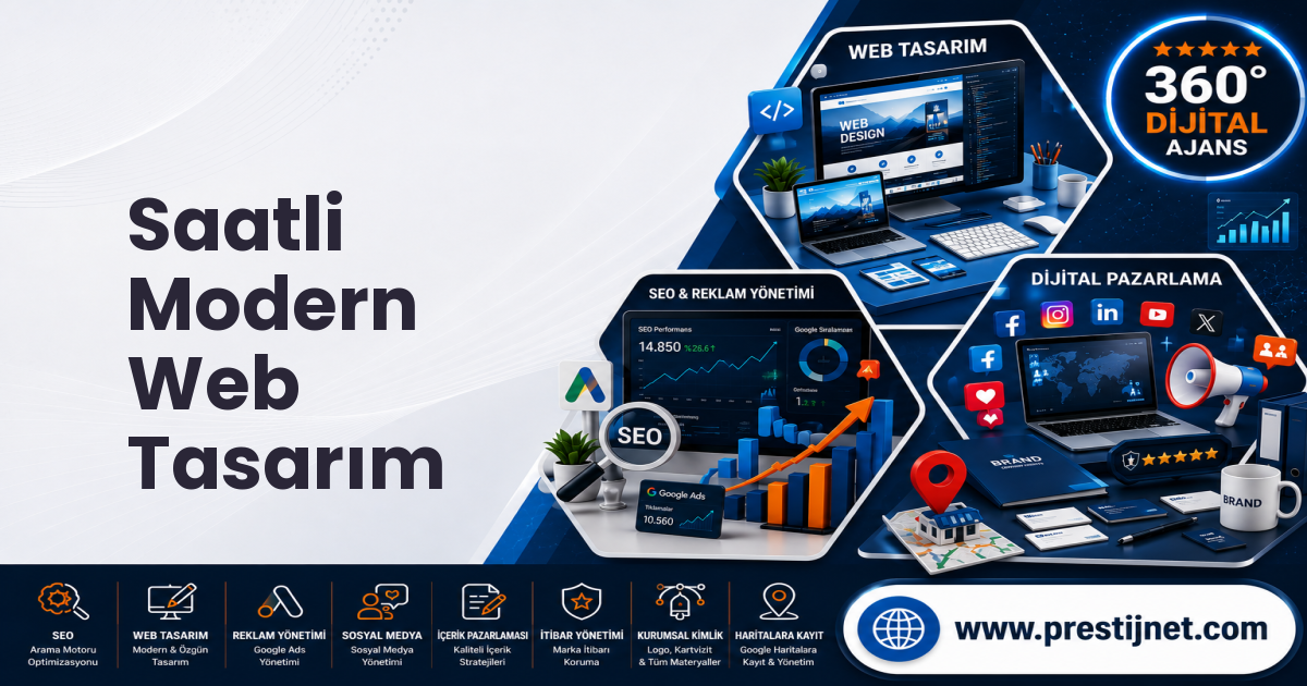 Saatli Modern Web Tasarım