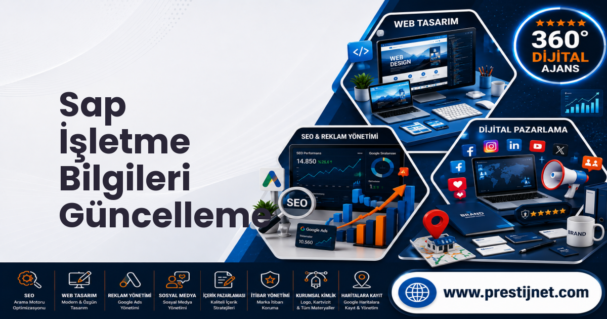 Sap İşletme Bilgileri Güncelleme