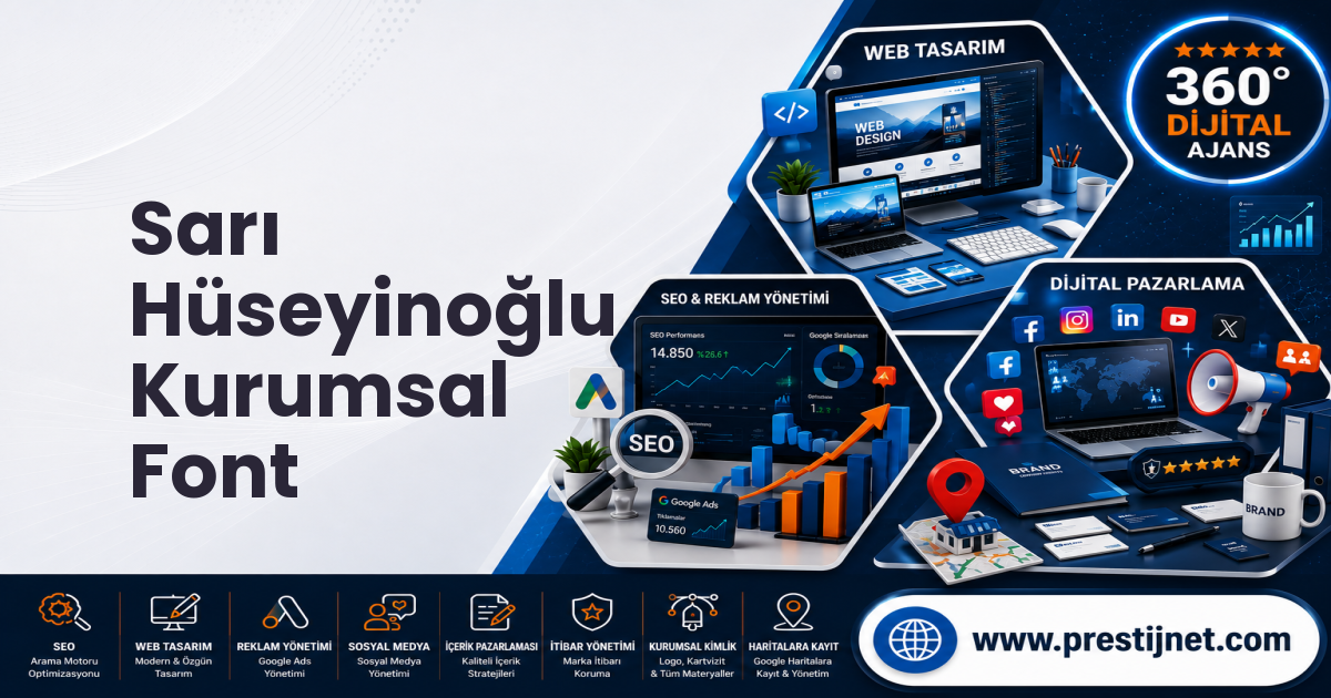 Sarı Hüseyinoğlu Kurumsal Font
