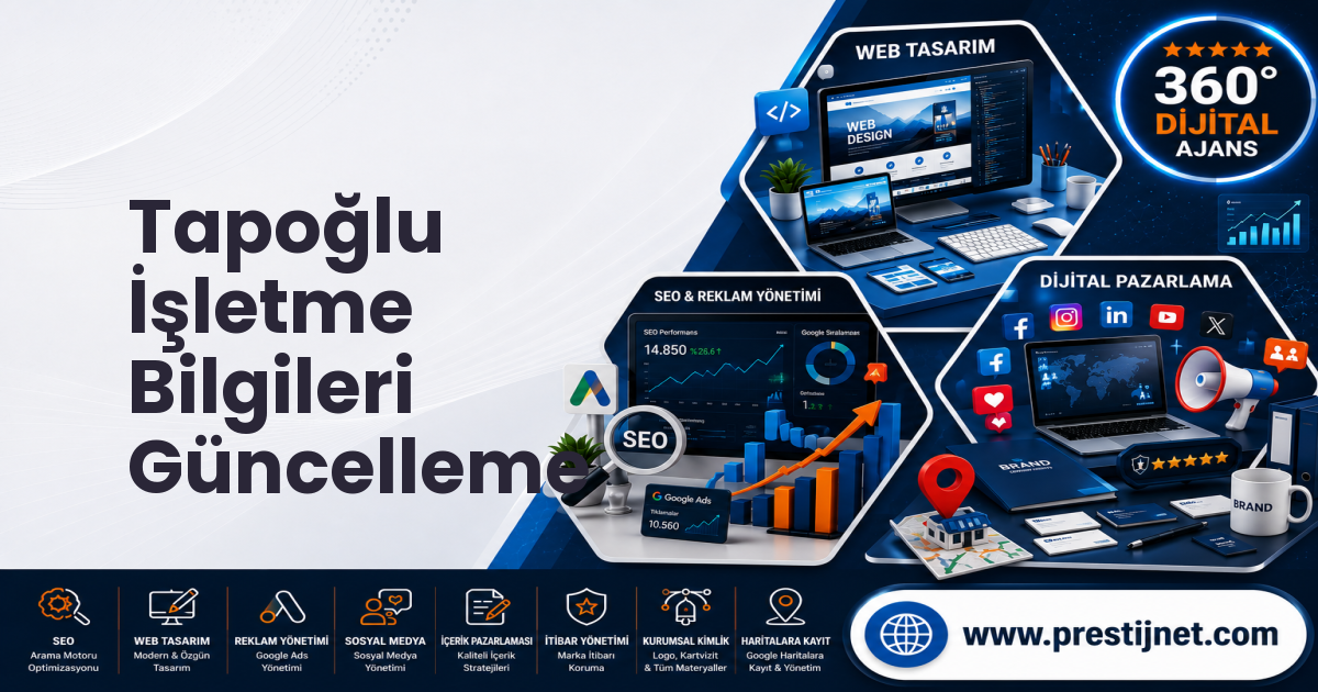 Tapoğlu İşletme Bilgileri Güncelleme