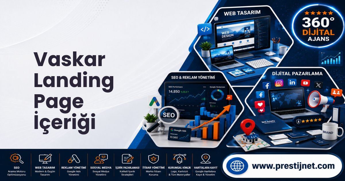 Vaskar Landing Page İçeriği